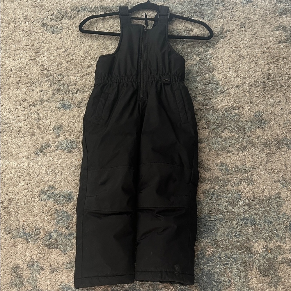 Black Snow Bib Overalls